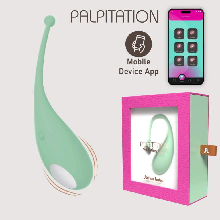 Adrien Lastic Palpitation Smartphone App Control Egg Vibrator Green AL40792 8433345407920 Multiview