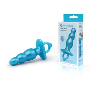 B Vibe Butties Bounce Beaded Butt Plug Metallic Blue BV077 4890808289747 Multiview