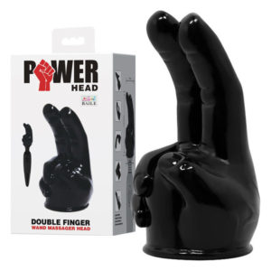 Baile Double Finger Wand Attachment Black BI-014352 6959532315745