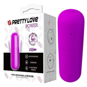 Baile Pretty Love Power Bullet Vibrator Purple BI 014501 6959532331288 Multiview