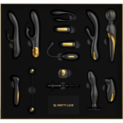Baile Pretty Love Queens Luxury Vibrator Collection Black Gold BI 014823H 6959532332995 Boxview