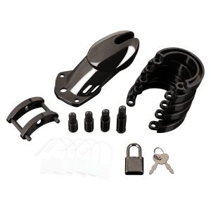 Blueline Acrylic Chastity Cock Cage Black BLM5011 BLK 4890808263327 Contents Detail