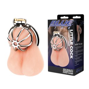 Blueline Stainless Steel Little Cock Chastity Cock Cage Chrome Silver BLM5023 4890808283455 Multiview