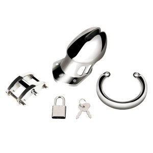 Blueline Stainless Steel Small 2 point 75 inch Cock Humiliation Chastity Cage Chrome Silver BLM5022 4890808283448 Contents Detail