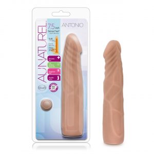 Blush Au Naturel Antonio 7 point 5 Inch Dual Density Dong Medium Tan Flesh BL 26793 735380267933 Multiview