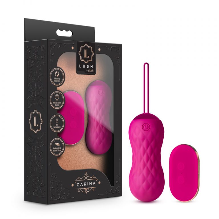 Blush Luxe Carina Wireless Remote Egg Vibrator Pink BL 51200 819835028277 Multiview