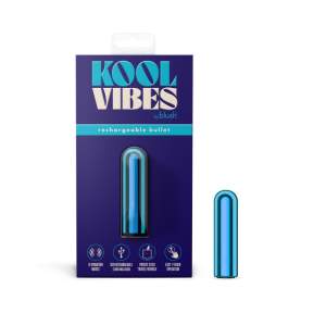 Blush Novelties Kool Vibes Rechargeable Bullet Vibrator Blueberry Blue BL 14302 850002870558 Multiview