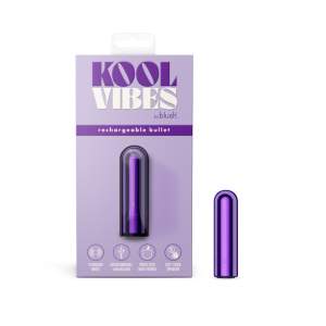 Blush Novelties Kool Vibes Rechargeable Bullet Vibrator Grape Purple BL 14301 850002870527 Multiview