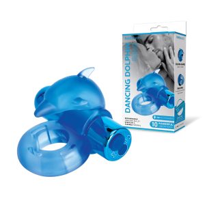 Bodywand Rechargeable Couples Ring Dancing Dolphin Ring Blue BW1507 848416013333 Multiview