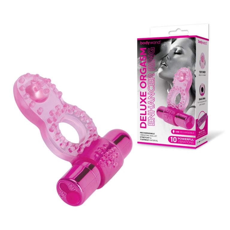 Bodywand Rechargeable Couples Ring Deluxe Orgasm Enhancer Ring Pink BW1503 848416013296 Multiview