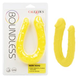 Calexotics Boundless AC DC Dong U Shaped Double Dong 13 Inch Yellow SE 2700 59 2 716770108135 Multiview