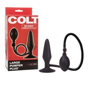 Calexotics Colt Weighted Pumper Plug Inflatable Weighted Butt Plug Black SE 6868 15 3 716770098948 Multiview