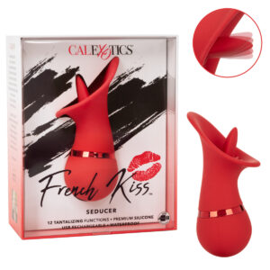 Calexotics French Kiss Seducer Flickering Clitoral Stimulator Red SE 0608 15 3 Multiview