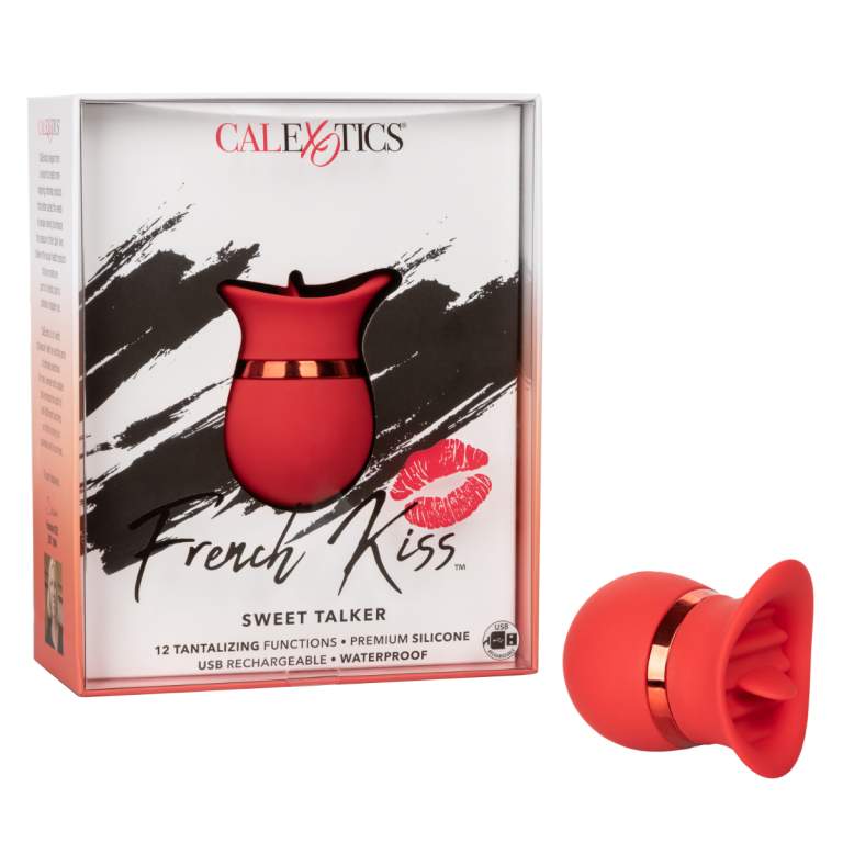 Calexotics French Kiss Sweet Talker Flickering Clitoral Vibrator Red SE 0608 05 3 716770094773 Multiview