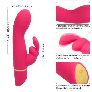 Calexotics Love Bunny Vibrating G Bunny Rabbit Vibrator Pink SE 0619 50 3 716770106612 Info Detail