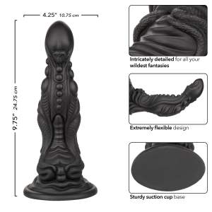 Calexotics Monster Dong The Colossus 9 point 5 inch Fantasy Liquid Silicone Dong Black SE 5504 15 3 716770110503 Info Detail