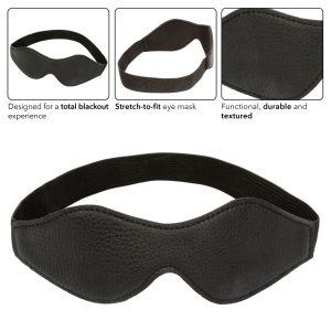 Calexotics Nocturnal Faux Leather Blindfold Eye Mask Black SE 2678 00 3 716770108395 Info Detail