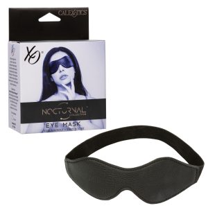 Calexotics Nocturnal Faux Leather Blindfold Eye Mask Black SE 2678 00 3 716770108395 Multiview