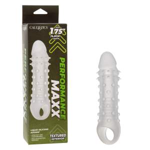 Calexotics Performance Maxx Liquid Silicone Adonis 1 point 75 inch Penis Extender Sleeve Frost SE 1632 90 3 716770110664 Multiview