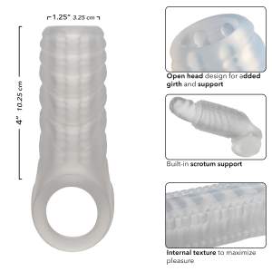 Calexotics Performance Maxx Liquid Silicone Reversible Penis Sleeve Frost SE 1632 70 3 716770110640 Info Detail