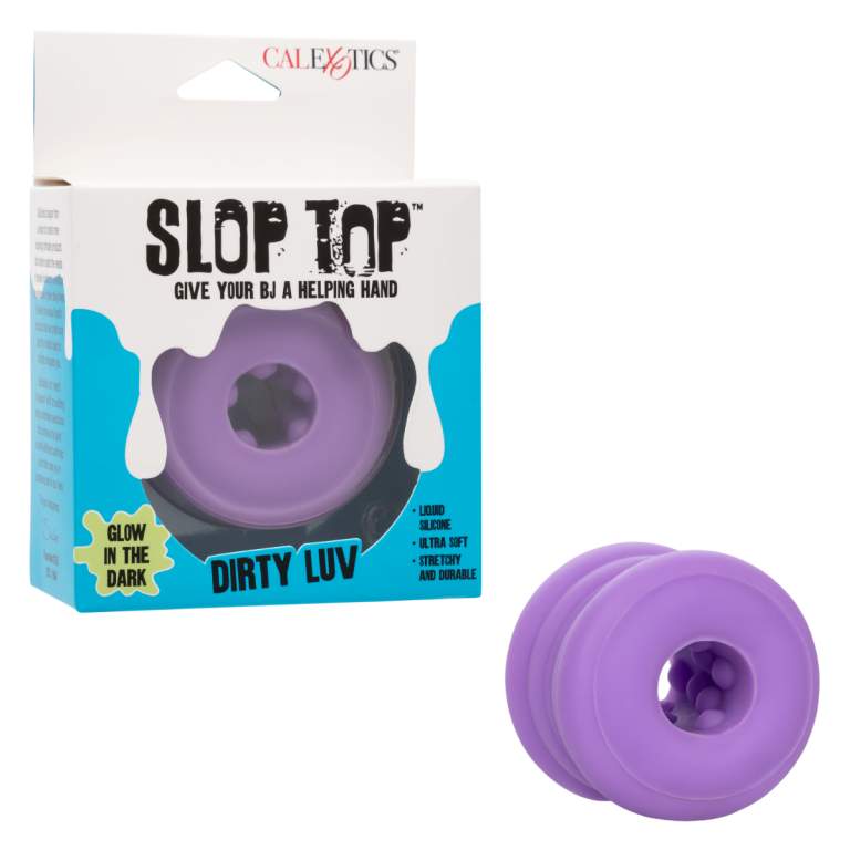 Calexotics Slop Top Dirty Luv BJ Helping Hand Oral Sex Stroker Glow in the Dark Purple SE 0920 20 3 716770110695 Multiview