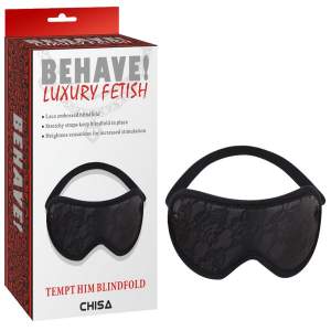 Chisa Behave Luxury Fetish Tempt Him Lace Blindfold Black CN 632107172 759746071729 Multiview