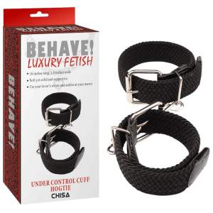 Chisa Behave Luxury Fetish Under Control Cuff Black CN 632111842 759746118424 Multiview