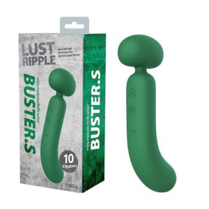 Chisa Novelties Lust Ripple Buster S Insertable Mini Wand Vibrator Green CN 170858888 759746588883 Multiview