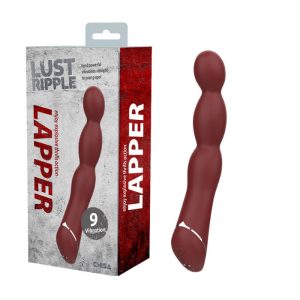 Chisa Novelties Lust Ripple Lapper Beaded Vibrator Red CN 841057555 759746575555 Multiview
