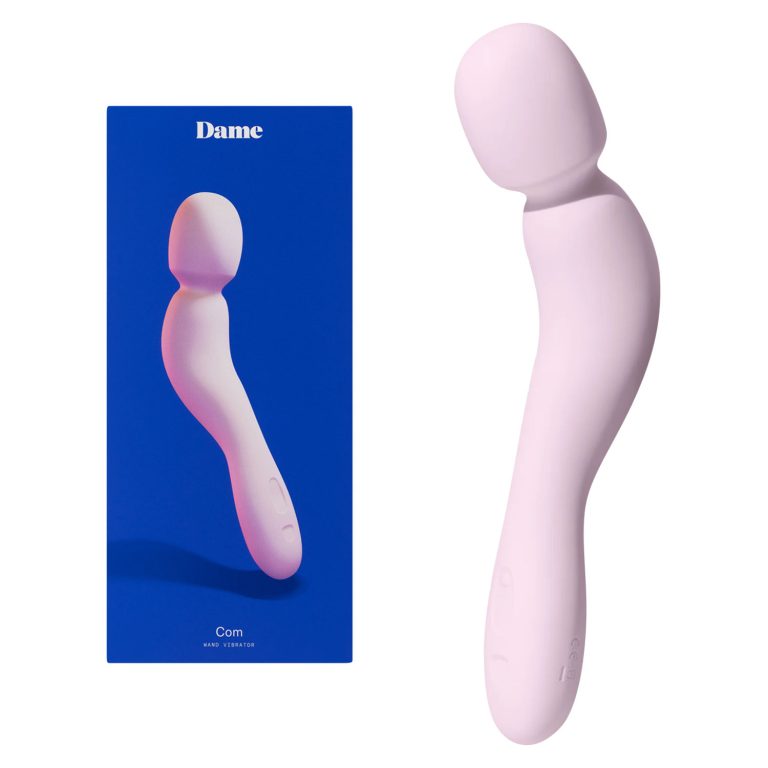 Dame COM Wand Vibrator Light Pink DAMCOMQZ 813686021319 Multiview