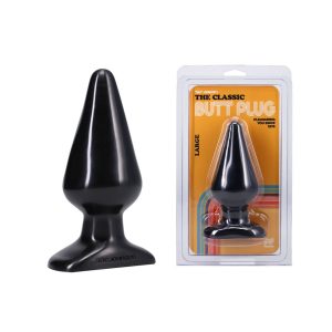 Doc Johnson Classic Butt Plug Smooth Large Black 2024 New Packaging 0244 06 CD 782421110802 Multiview