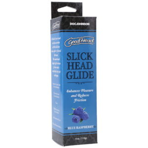 Doc Johnson Goodhead Slick Head Glide 118ml Blue Raspberry 1361 06 BX 782421081539 Boxview