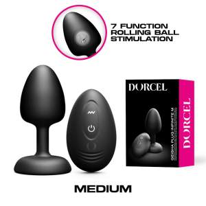 Dorcel Geisha Plug Infinite Remote Automatic Rolling Weighted Ball Anal Plug Medium Black 6073261 3700436073261 Multiview