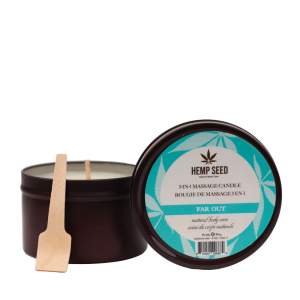 Earthly Body Hemp Seed 3 in 1 Massage Candle Far Out 170g HSCS024C 810040296864 Multiview