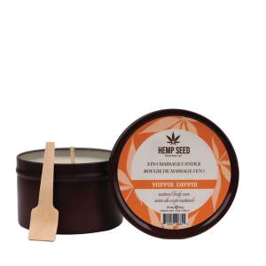 Earthly Body Hemp Seed 3 in 1 Massage Candle Hippie Dippie 170g HSCS024A 810040296840