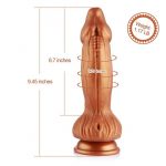 Hismith Gold 9 point 45 inch Evil Dragon Monster Dildo Klicloc Copper HSA44 Info Detail