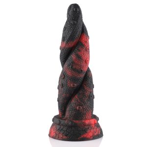 Hismith Suction Cup Wildolo 8 point 8 Inch Fantasy Tentacle Dildo Black Red HSD56 9384142921621 Detail