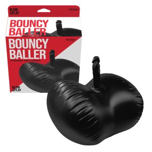 Hott Products Bouncy Baller Inflatable Sex Cushion with Dildo Black HP3585 818631035854 Multiview