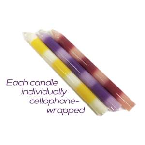 Icon Brands Make Me Melt Multicoloured Striped Wax Play Candles Passionettes Pastelines IC2328 847841023283 Detail