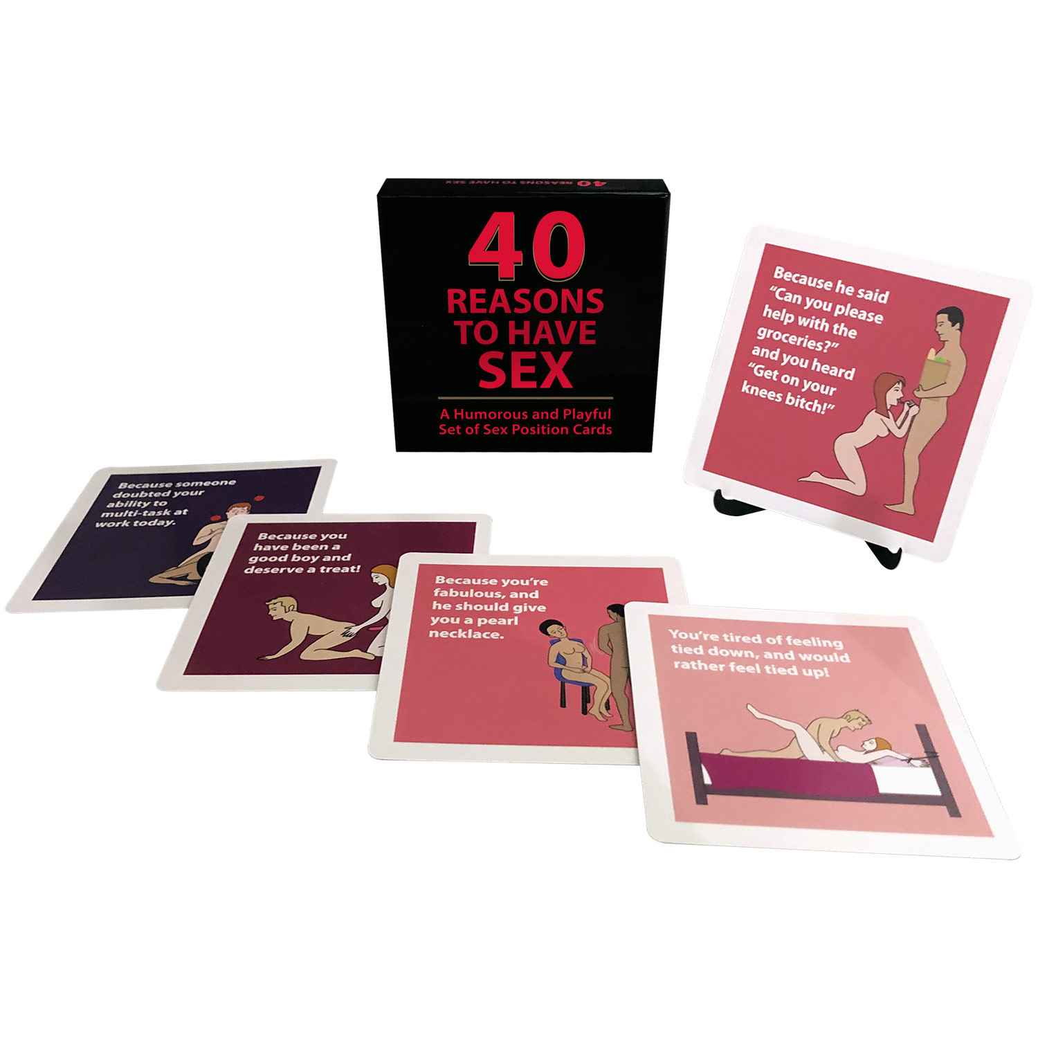 Kheper Games – 40 Reasons To Have Sex Position Card Game | Black Knight  Erotica