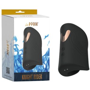 LaViva Knight Rider Tapping Vibrating Stroker Masturbator Black CN 820842062 759746420626 Multiview