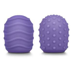 Le Wand Petite Massager Silicone Texture Covers Purple LW 019 4890808222546 Detail