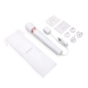 Le Wand Plug In Vibrating Wand Massager White Rose Gold LW020WHT 4890808289709 Contents Detail