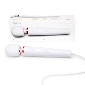 Le Wand Plug In Vibrating Wand Massager White Rose Gold LW020WHT 4890808289709 Multiview