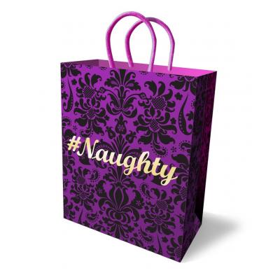 Little Genie Hastag Naughty Gift Bag Purple LGP 009 685634102551 Detail