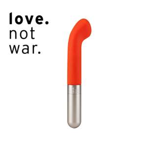 Love Not War Leibe G Spot NeoSilicone Vibrator Orange and Champagne Aluminium BS1S04O 5060657720756 Detail