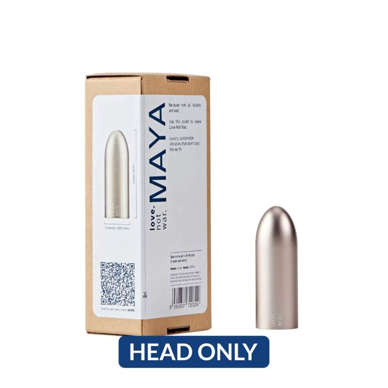 Love Not War Maya Aluminium Bullet Vibrator Head Attachment Only Champagne S07A 5060657720329 Multiview