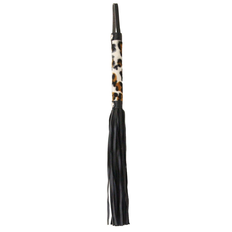 Love in Leather Berlin Baby Leopard Print Flogger Whip B WHI13LEO 2238913238205 Detail