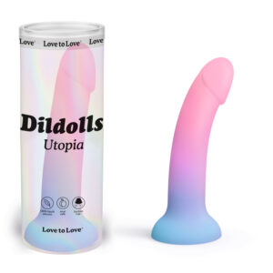 Love to Love Dildolls Utopia 6 inch Dildo Ombre Pink Purple Blue 6032695 3700436032695 Muitiview