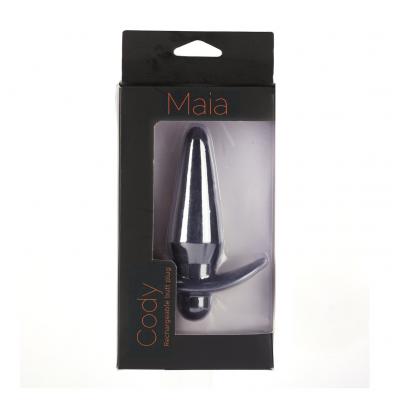 Maia Toys Cody Rechargeable Vibrating Butt Plug Black MA334 5060311472786